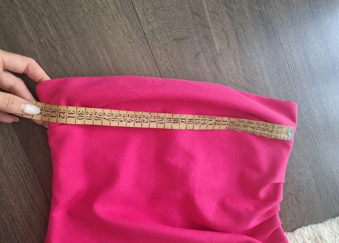 Rochie de vară Zara M | Fuchsia, Midi, Cu umerii goi - Image 7