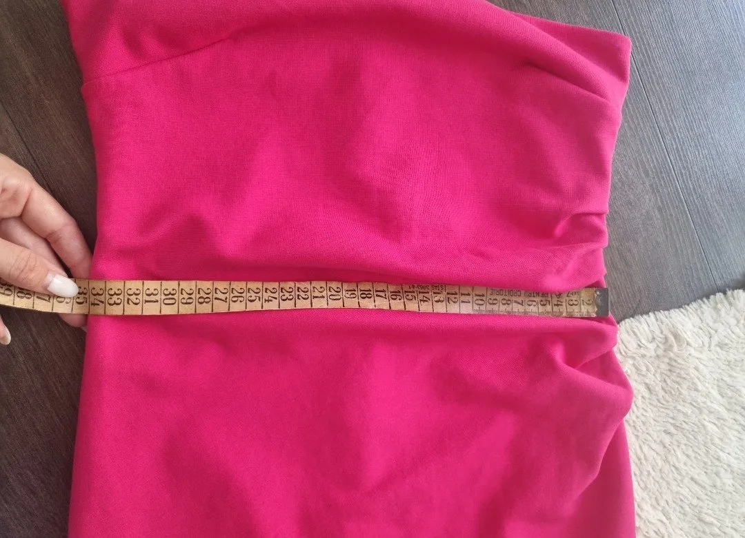 Rochie de vară Zara M | Fuchsia, Midi, Cu umerii goi - Image 8