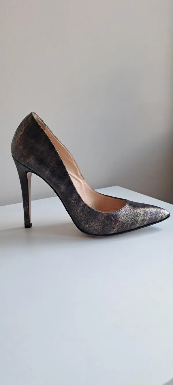 Pantofi cu toc înalt stiletto slip-on Musette EU 37 | Gri - Image 5