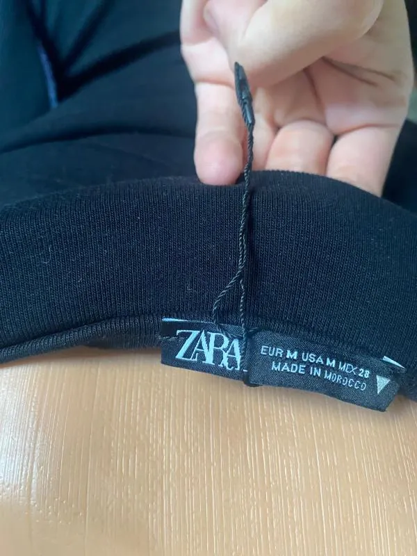 Rochie mulată Zara M | Negru, Mini, Mânecă lungă - Image 3