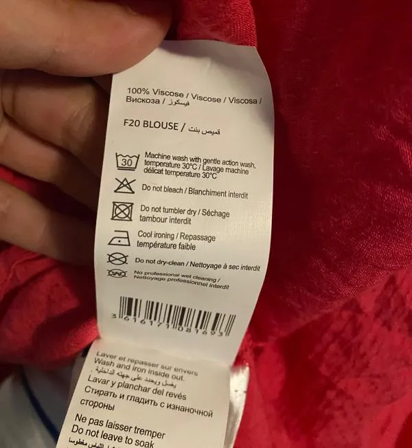 Bluză Camaieu XS | Roz, Normal, Mânecă scurtă, Relaxed  Lejer fit, Volane - Image 6
