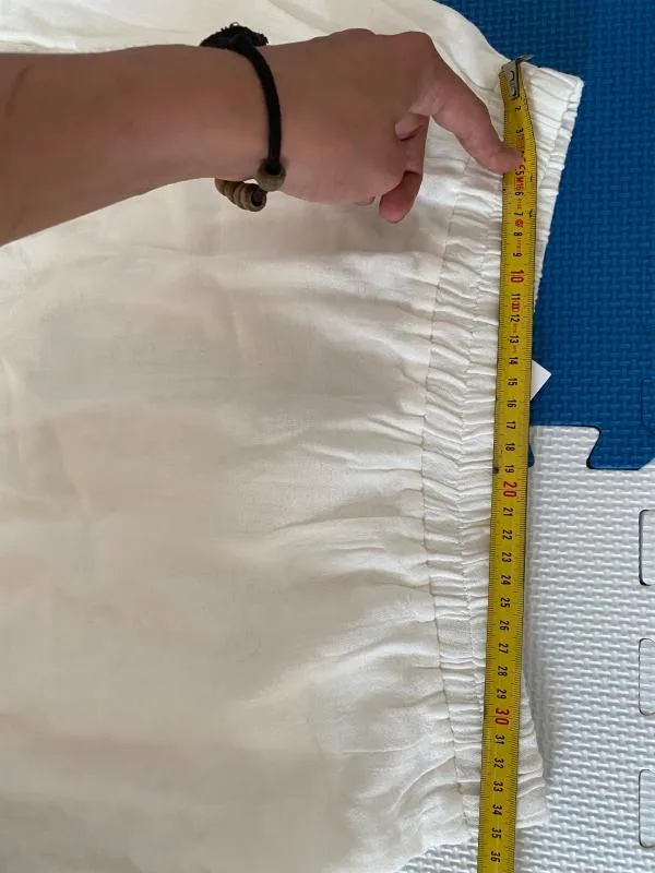 Fustă cloș Camaieu M | Alb, Maxi, Talie medie, Cloș fit, Bumbac - Image 6