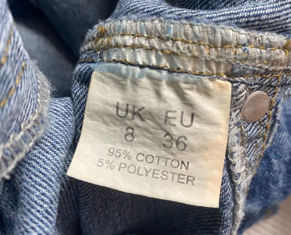 Fustă din denim Momokrom EU 36 | Albastru, Mini, Talie înaltă, Creion (Pencil) fit, Cu decupaje - Image 6