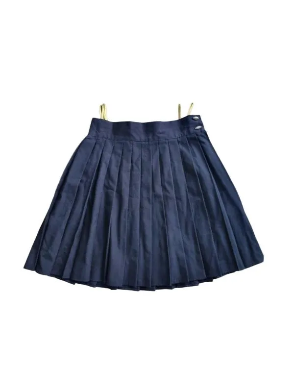 Fustă plisată C&A S | Bleumarin, Mini, Talie medie, Plisată fit