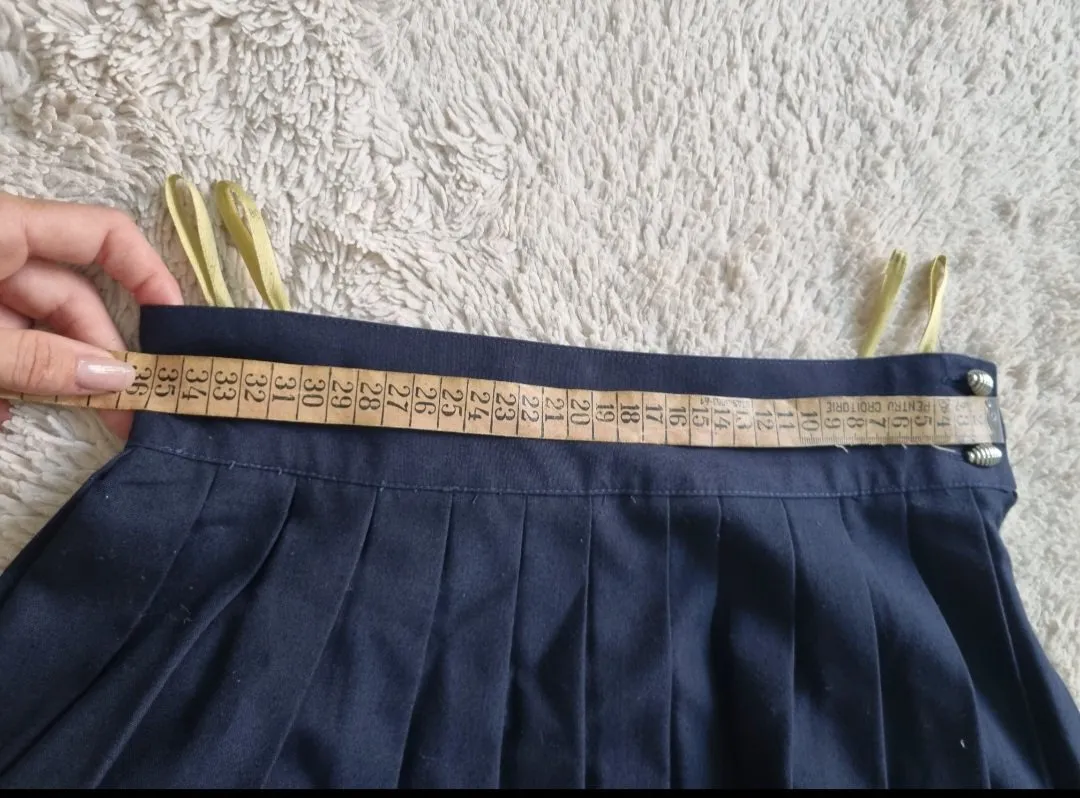 Fustă plisată C&A S | Bleumarin, Mini, Talie medie, Plisată fit - Image 8