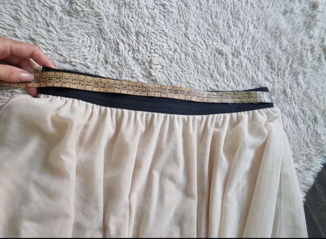 Fustă plisată Mint & Berry L | Crem, Midi, Talie medie, Plisată fit - Image 7