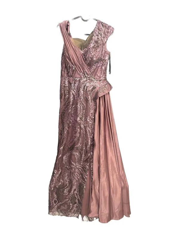 Rochie de ocazie Daria M | Maro, Maxi, Pe un umăr, Curvy, Paiete