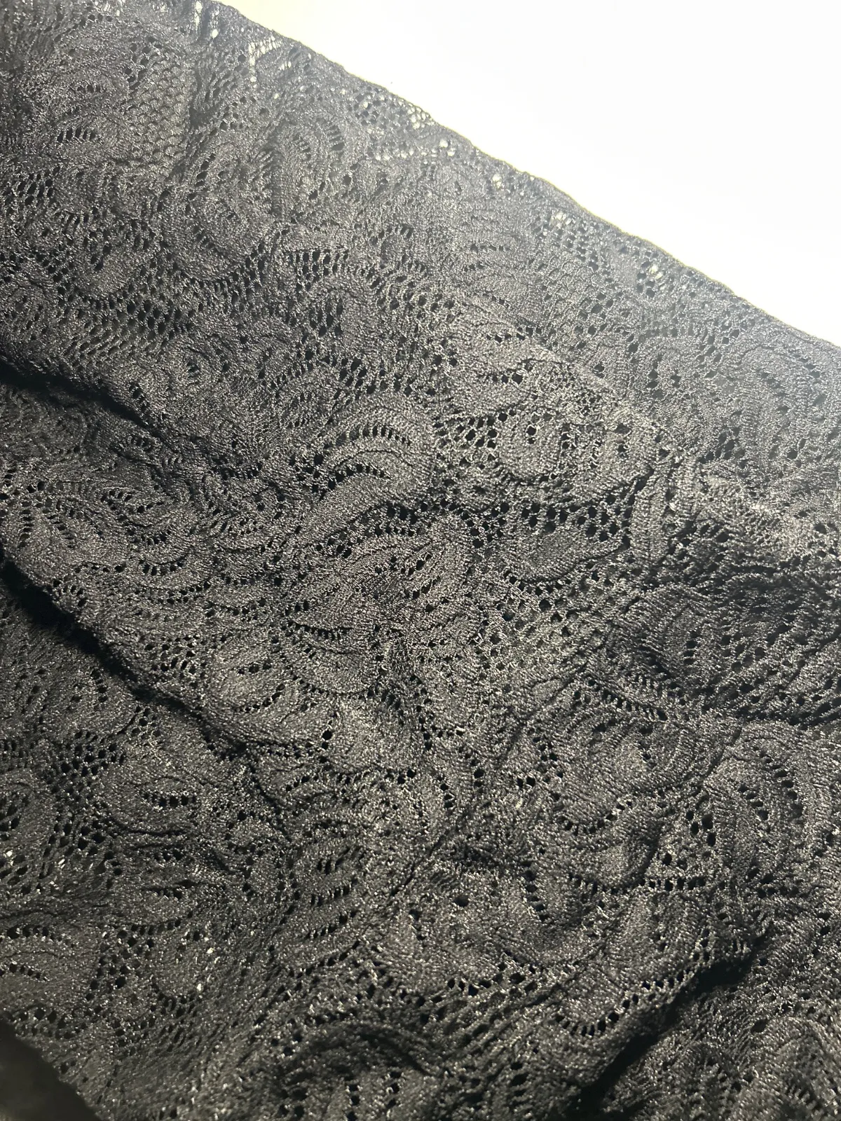 Rochie casual Only One XS | Negru, Mini, Fără mâneci, Monocrom, Dantelă - Image 5