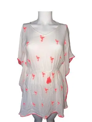 Rochie de plajă Primark Fete 14 ani (159-164 cm) | Alb, Monocrom