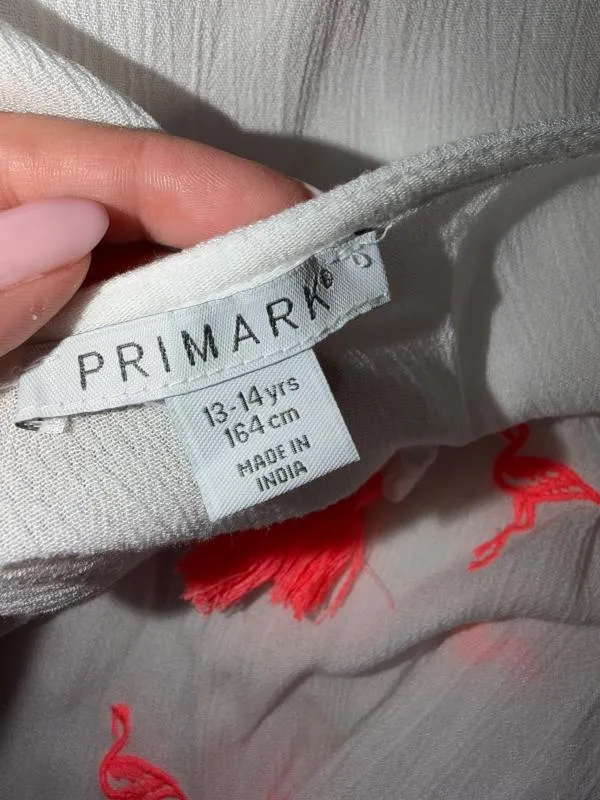 Rochie de plajă Primark Fete 14 ani (159-164 cm) | Alb, Monocrom - Image 4