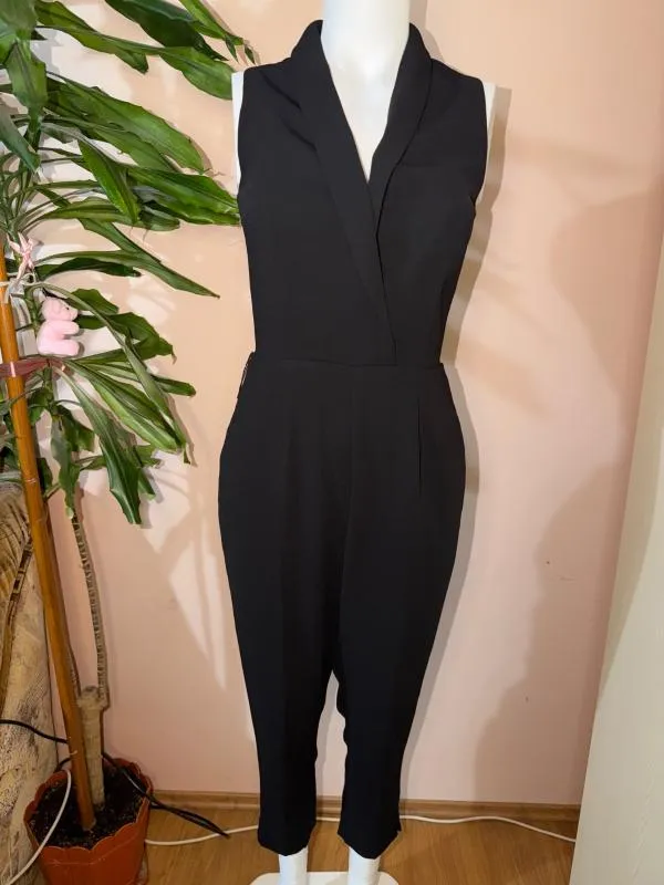 Salopetă H&M XS | Negru, Lungă, Fără mâneci, Monocrom - Image 2