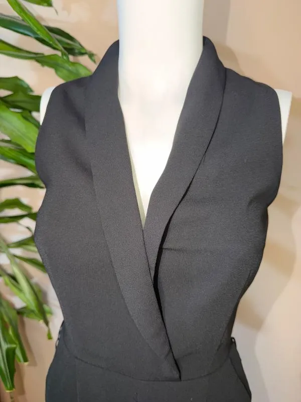 Salopetă H&M XS | Negru, Lungă, Fără mâneci, Monocrom - Image 3