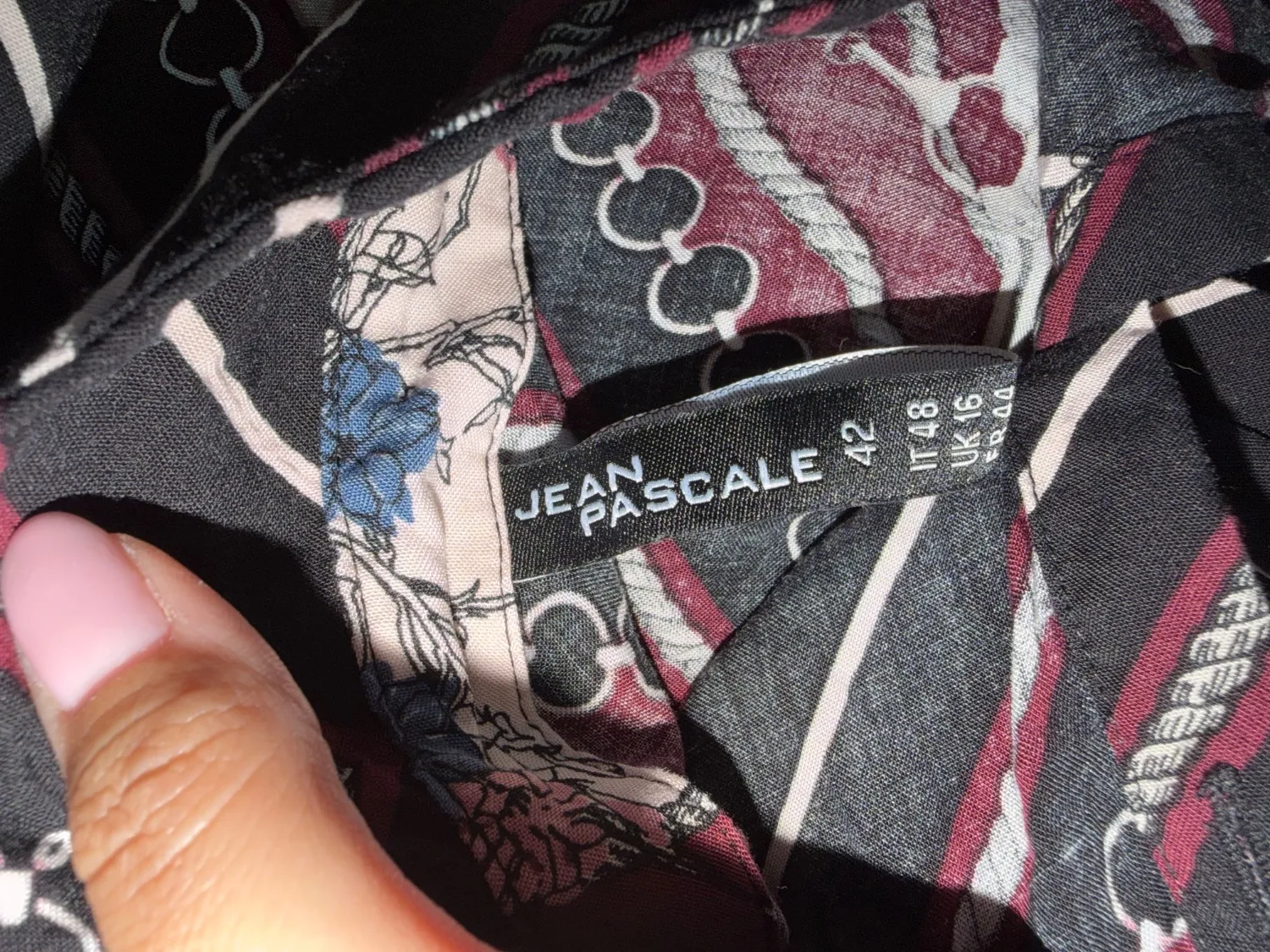 Rochie casual Jean Pascale XL | Multicolor, Maxi, Mânecă lungă, Oriental & Paisley, Vâscoză - Image 6