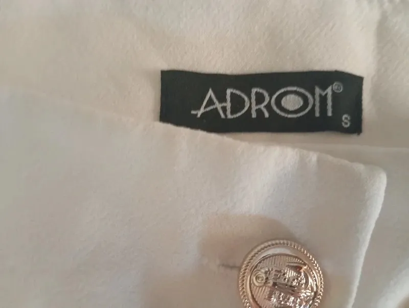 Pantaloni Adrom S | Bej, Scurți, Talie înaltă, Relaxed fit, Clasici Casual, Monocrom - Image 4