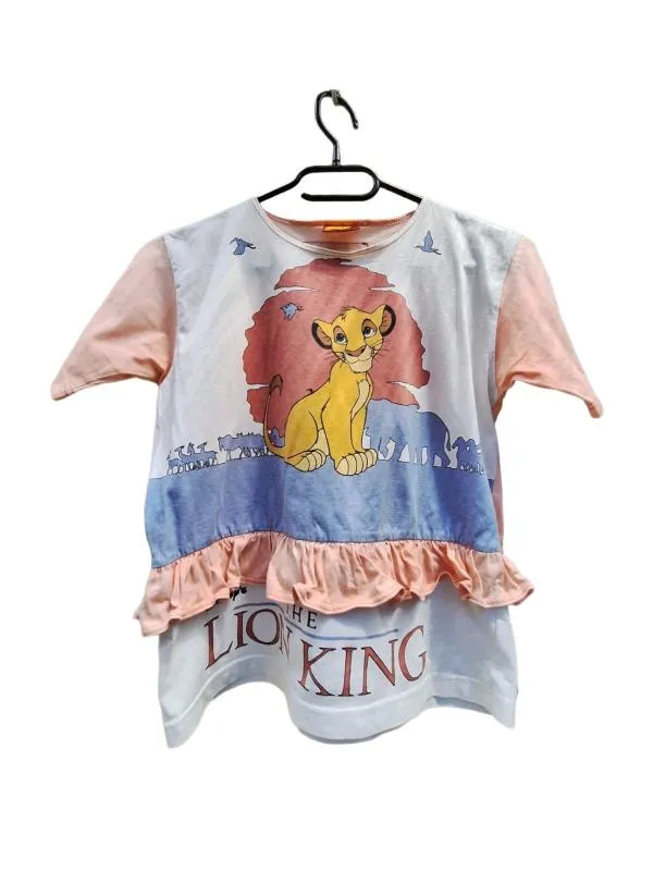 Tricou Disney Fete 12 ani (147-152 cm) | Alb, Animal print, Bumbac