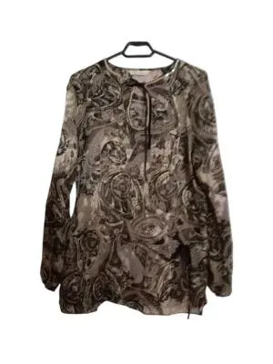 Bluză Amaranto XL | Multicolor, Normal, Mânecă lungă, Regular fit, Floral & Tropical, Paiete, Poliester