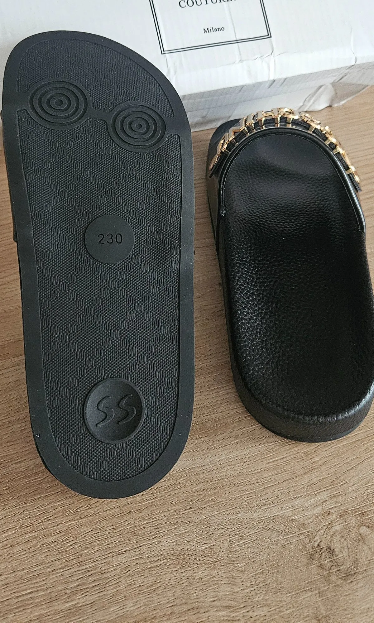 Șlapi slip-on Moschino EU 36 | Negru - Image 4