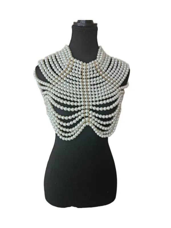 Bust mărgele | Alb