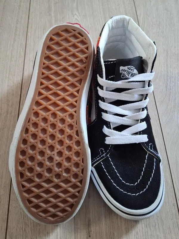 Sneakers Vans Băieți 32 | Negru - Image 4