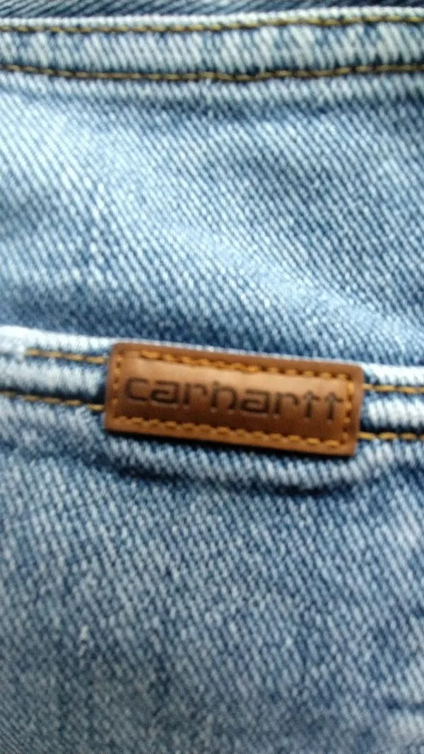 Blugi Carhartt S | Albastru, Lungi, Straight (Drepți) fit, Clasici  Simpli - Image 4