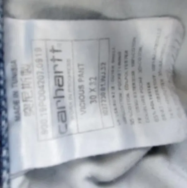 Blugi Carhartt S | Albastru, Lungi, Straight (Drepți) fit, Clasici  Simpli - Image 5