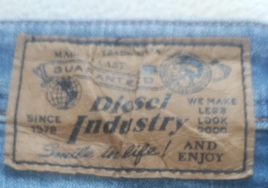 Blugi Diesel S | Albastru, Lungi, Slim fit, Rupți  Cu tăieturi - Image 3