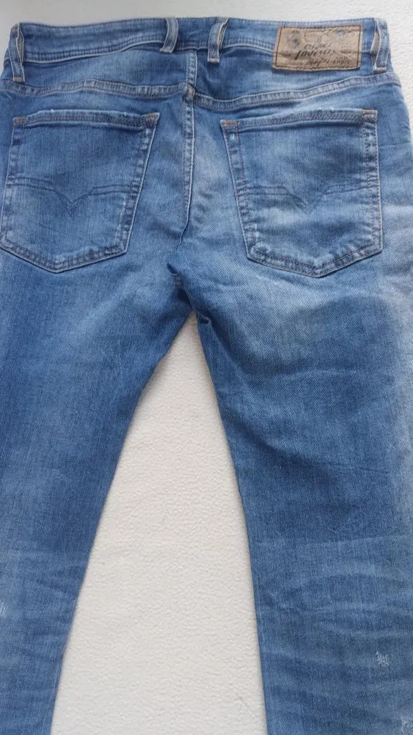 Blugi Diesel S | Albastru, Lungi, Slim fit, Rupți  Cu tăieturi - Image 5