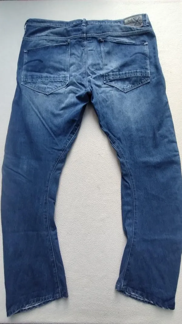 Blugi G-Star RAW L | Albastru, Lungi, Straight (Drepți) fit, Clasici  Simpli - Image 3