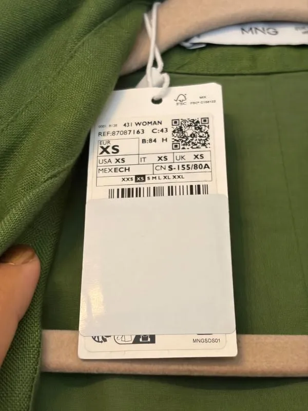 Salopetă Mango XS | Verde, Lungă, Fără mâneci, Monocrom, Decolteu în V, In - Image 6