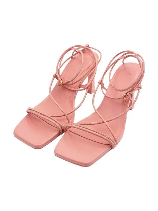 Sandale cu toc mediu stiletto baretă Zara EU 38 | Roz