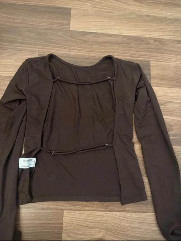 Bluză Pull&Bear S | Maro, Normal, Mânecă lungă, Regular fit - Image 3