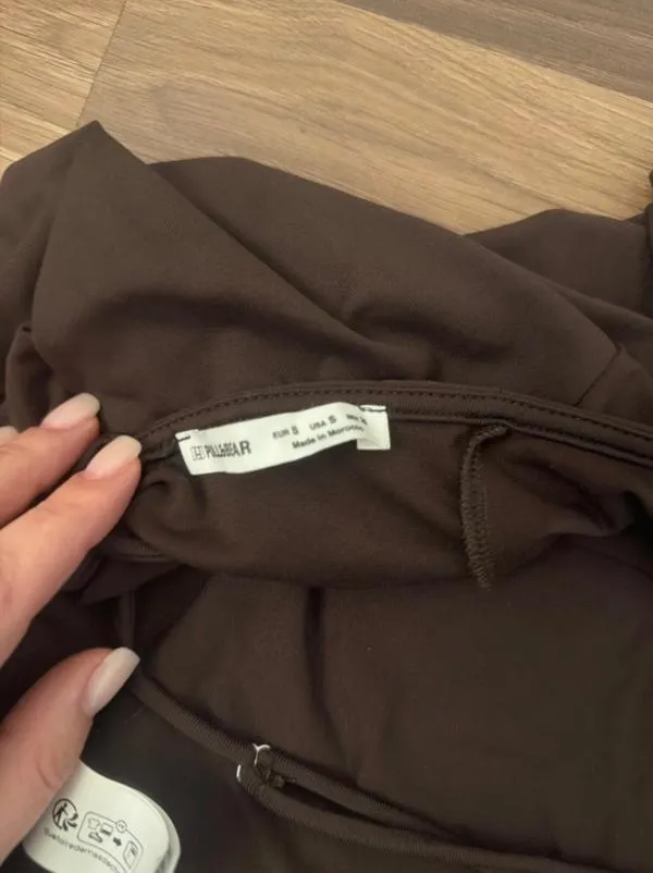 Bluză Pull&Bear S | Maro, Normal, Mânecă lungă, Regular fit - Image 4