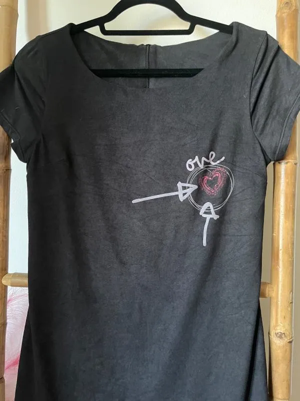 Rochie casual Desigual M | Negru, Mini, Mânecă scurtă, Logo, Dantelă, Sintetic - Image 5
