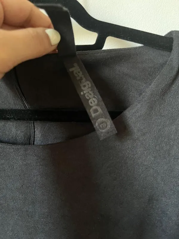 Rochie casual Desigual M | Negru, Mini, Mânecă scurtă, Logo, Dantelă, Sintetic - Image 7