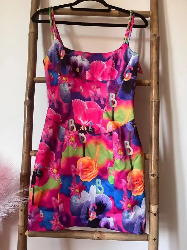 Rochie de vară Gbemi S | Multicolor, Mini, Bretele subțiri, Floral & Tropical, Sintetic - Image 2