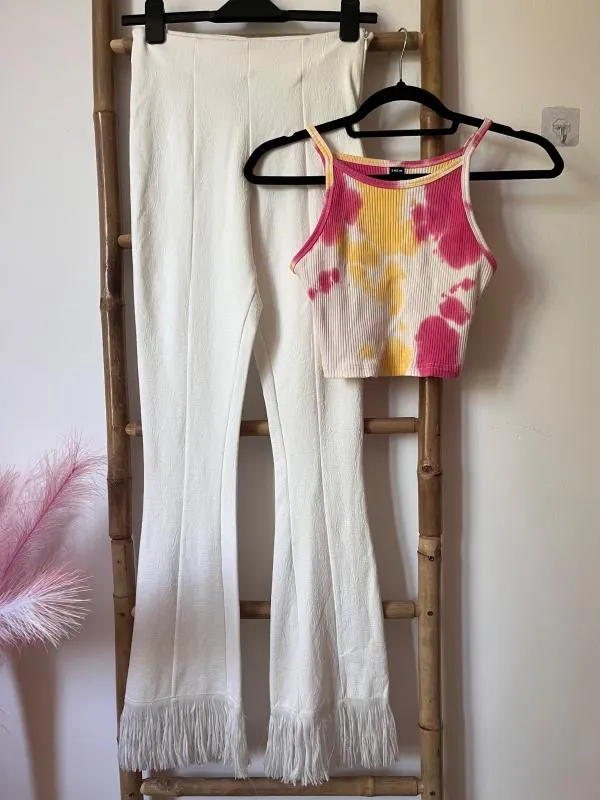 Compleu Zara S | Alb, Bumbac - Image 12