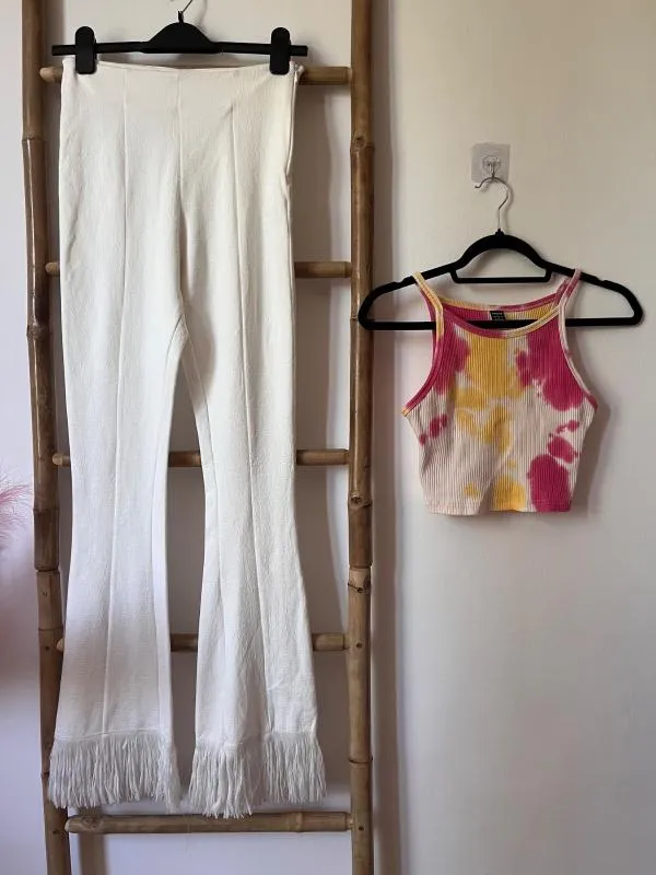 Compleu Zara S | Alb, Bumbac - Image 2