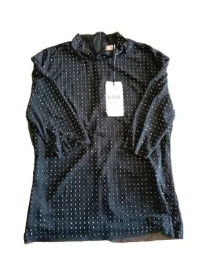 Bluză Oltre S | Negru, Normal, Mânecă trei sferturi, Regular fit, Poliester