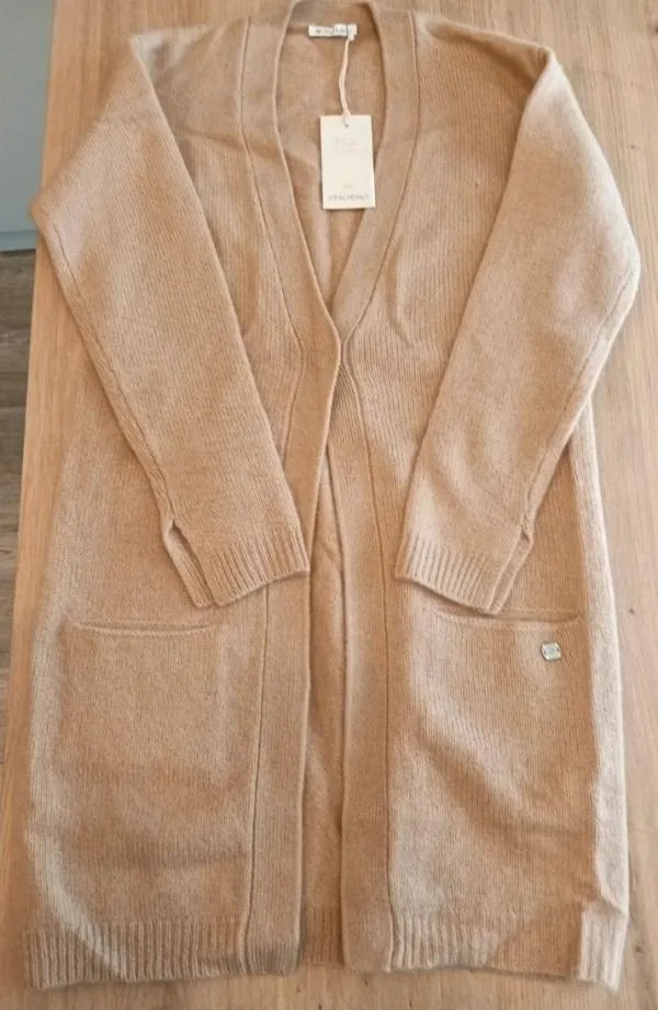 Cardigan Motivi S | Bej, Lung, Regular fit, Cașmir - Image 6