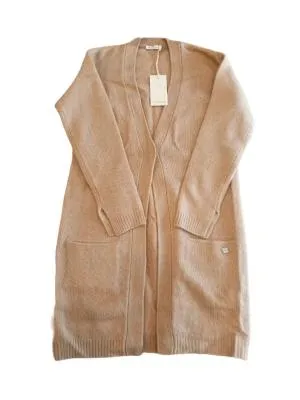 Cardigan Motivi S | Bej, Lung, Regular fit, Cașmir