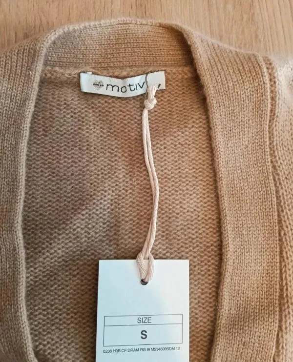Cardigan Motivi S | Bej, Lung, Regular fit, Cașmir - Image 2
