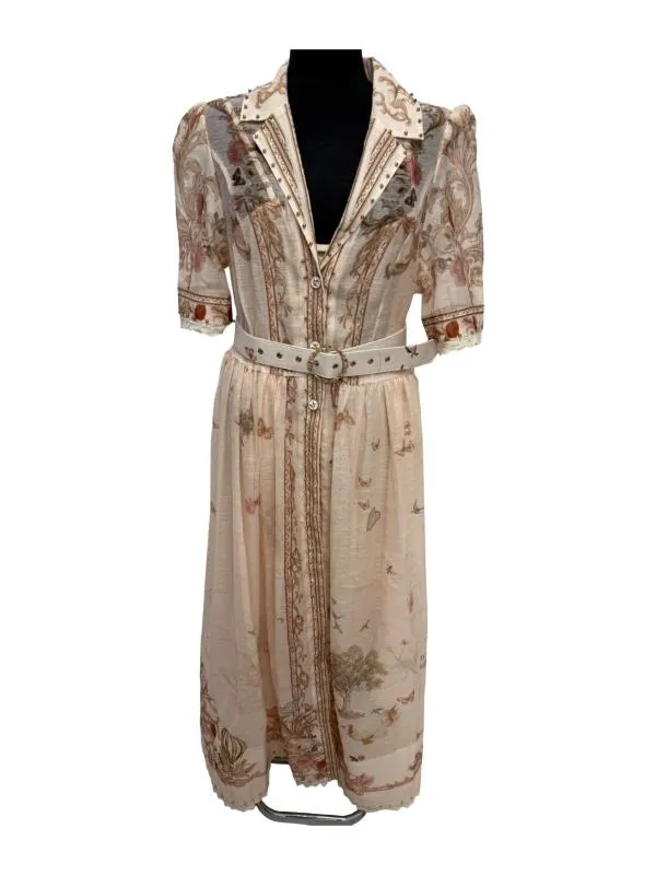 Rochie de ocazie Remix L | Multicolor, Maxi, Mânecă scurtă