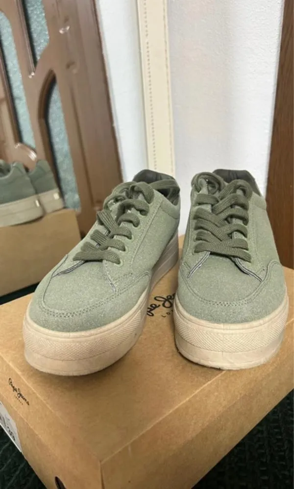Sneakers platformă EU 39 | Khaki - Image 2