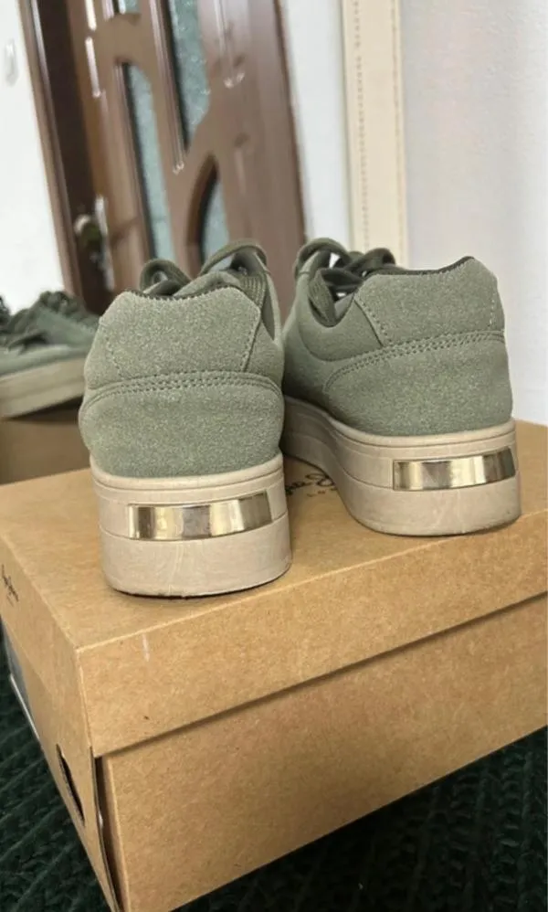 Sneakers platformă EU 39 | Khaki - Image 4