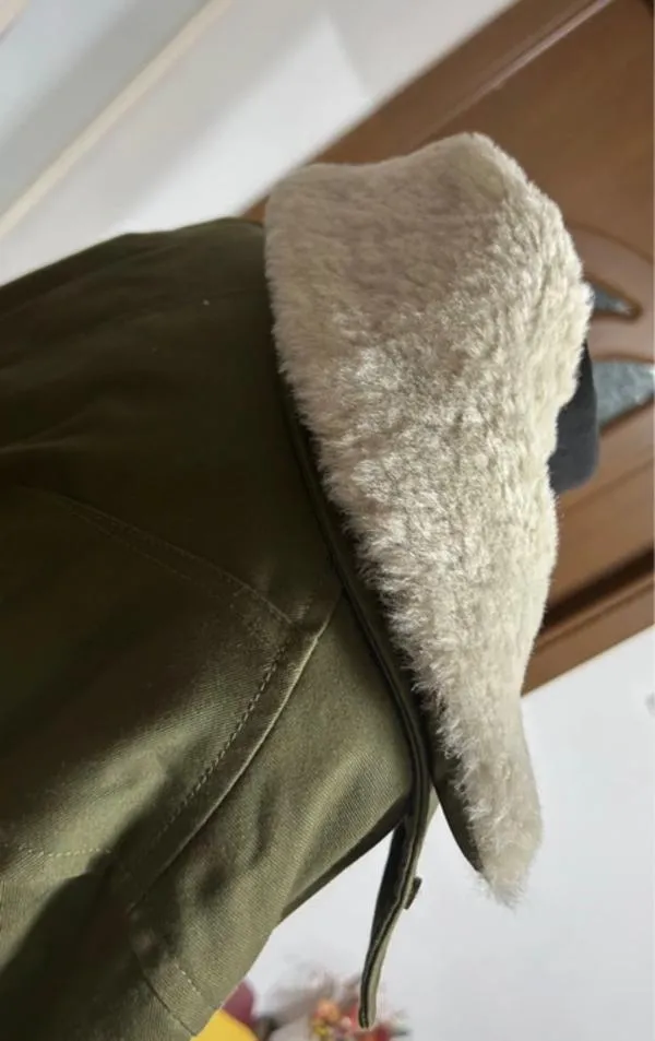 Jachetă Mango S | Khaki, Bumbac - Image 10