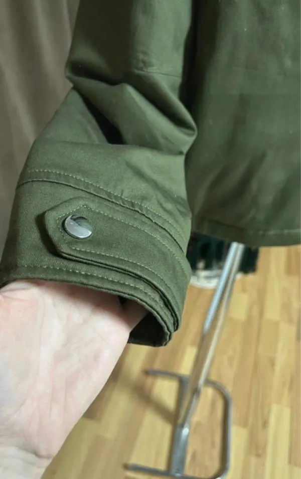 Jachetă Mango S | Khaki, Bumbac - Image 6