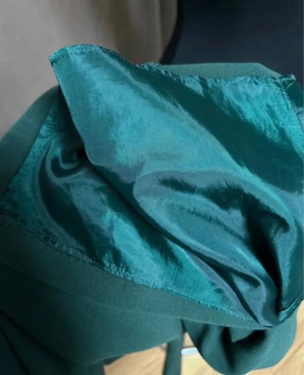 Rochie dreaptă Poema EU 34 | Verde, Maxi, Mânecă lungă, Decolteu în V, Poliester - Image 7