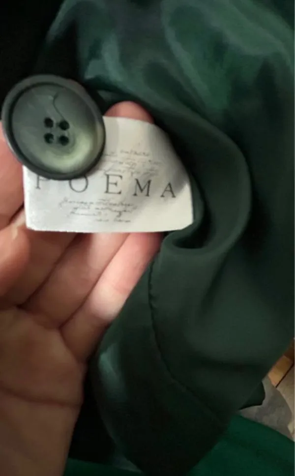 Rochie dreaptă Poema EU 34 | Verde, Maxi, Mânecă lungă, Decolteu în V, Poliester - Image 9