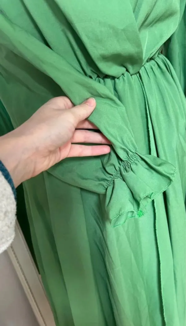 Rochie de ocazie Jennyfer S | Verde, Maxi, Mânecă lungă, Design petrecut, Poliester - Image 3