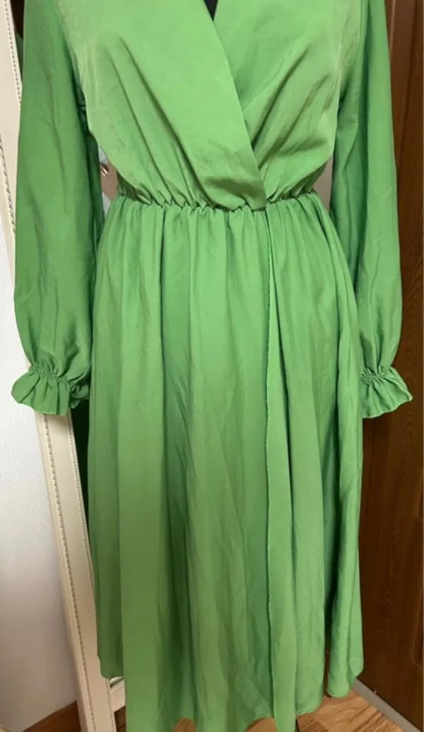 Rochie de ocazie Jennyfer S | Verde, Maxi, Mânecă lungă, Design petrecut, Poliester - Image 4
